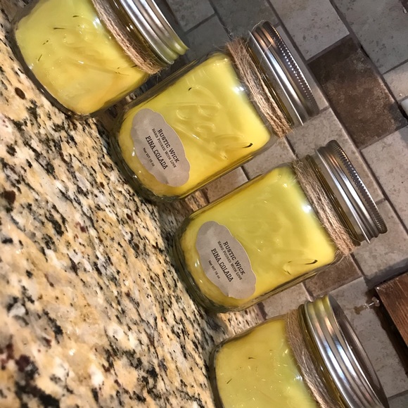 One (1) Pina Colada Scented Candle - Picture 2 of 4